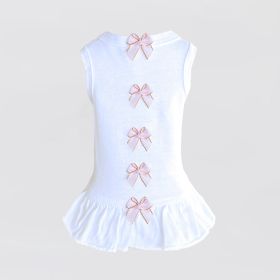 Summer Dreams Dog Dress (Color: White, size: MD)