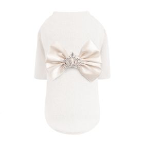 Royal Princess Dog Sweater (Color: Ivory, size: XS)