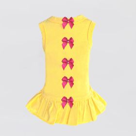 Summer Dreams Dog Dress (Color: Yellow, size: XS)