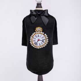 Tmeless Dog Tee (Color: Black, size: XXS)