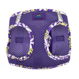 American River Choke Free Harness Hawaiian Trim (Color: Paisley Purple, size: 3X-Large)