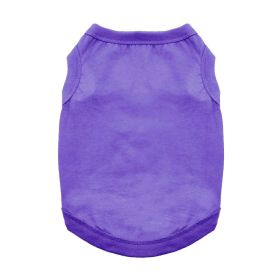 Cotton Dog Tank (Color: Ultra Violet, size: X-Large)