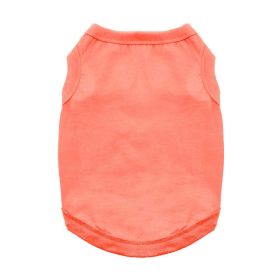Cotton Dog Tank (Color: Coral, size: small)