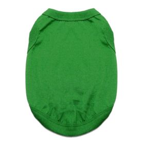 Cotton Dog Tank (Color: Emerald Green, size: small)