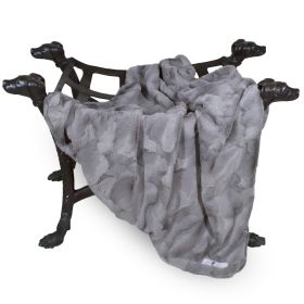 Luxe Dog Blanket (Color: Taupe, size: LG)