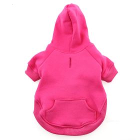 Flex-Fit Dog Hoodie (Color: Pink, size: medium)