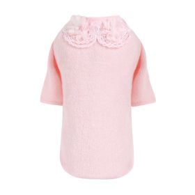 Sweet Magnolia Dog Sweater (Color: Pink, size: LG)